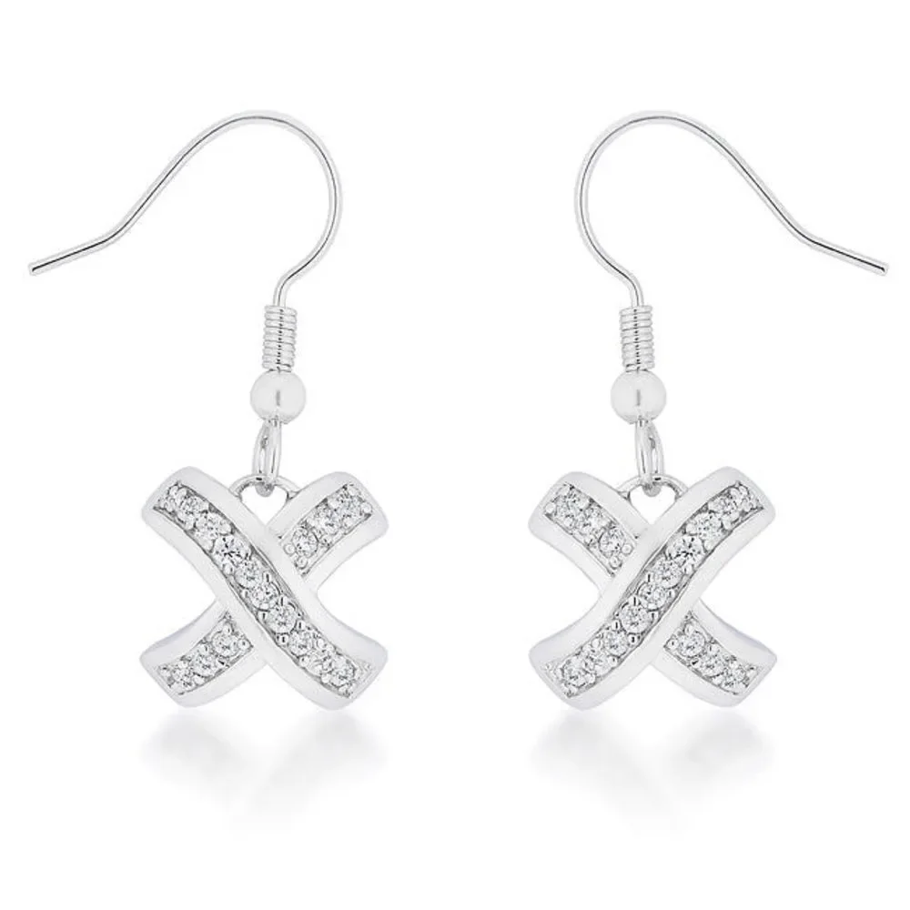 Timeless Pave Drop Earrings - Picture 1 of 3